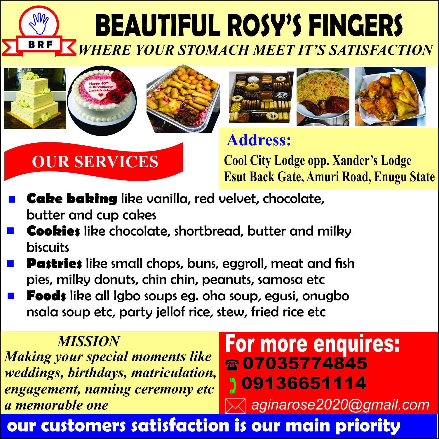 beautiful Rosy hairs, pastries and cookies