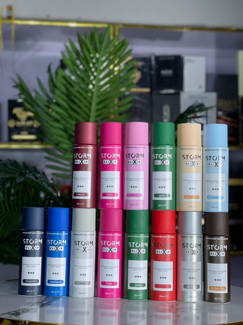 Storm body spray